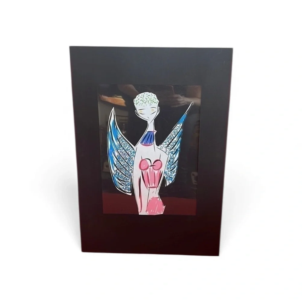 Title “Spring Angel “Hand crafted hand made by me Digital book illustration